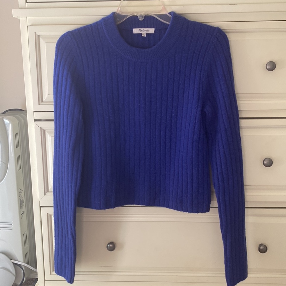 Madewell Readfield Pullover Sweater in Voyage Blue